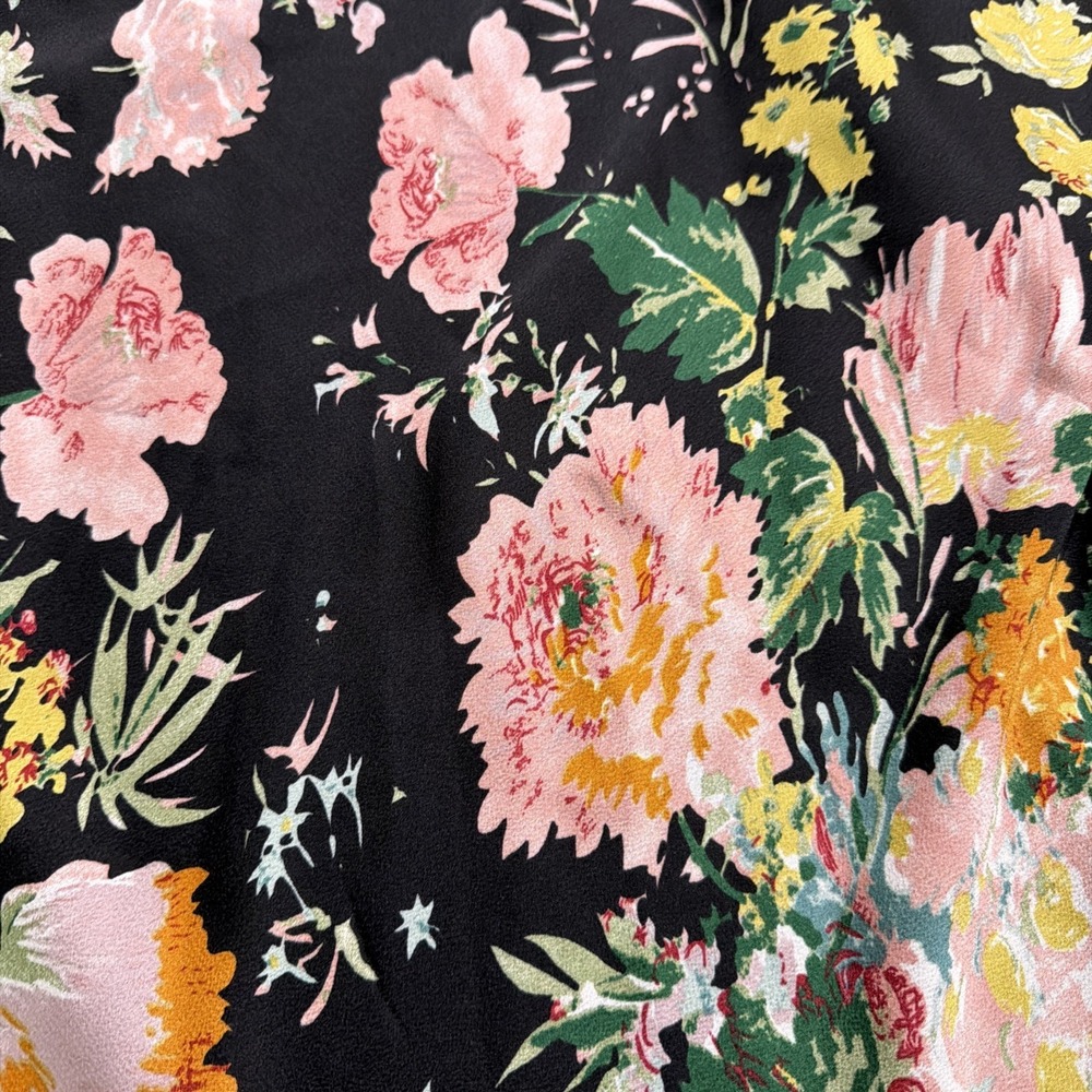 Petal & Pup Anabelle Halter Neck Midi Dress Size X-Small Black Floral - Picture 4 of 12